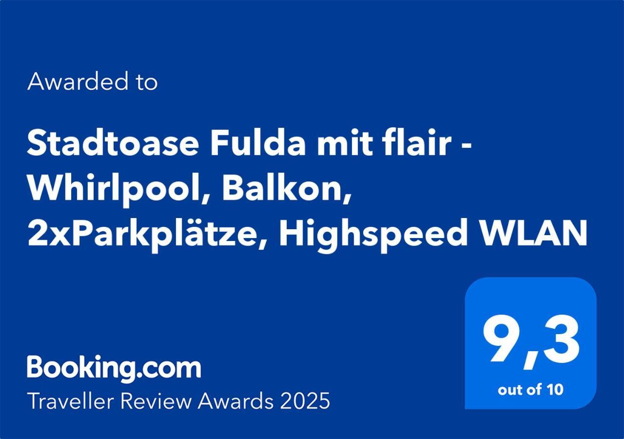 Stadtoase Fulda Mit Flair - Whirlpool, Balkon, 2Xparkplaetze, Highspeed Wlan Екстер'єр фото